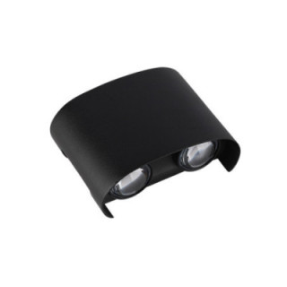 APPLIQUE LED AC220-240V 4W IP65 340LM BLACK BODY 3000K - ALUMINIUM