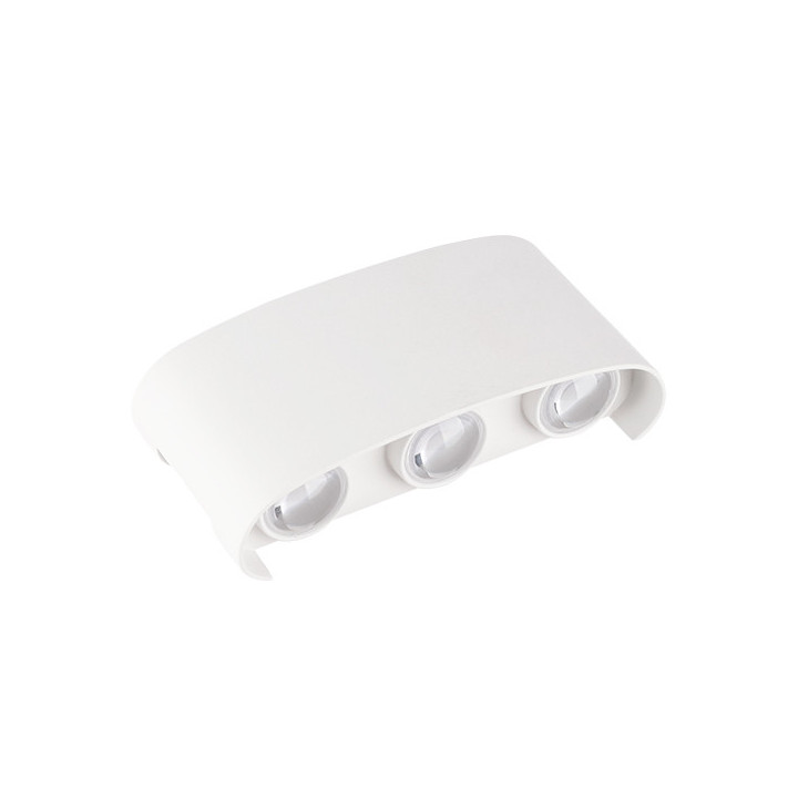 APPLIQUE LED AC220-240V 6W IP65 570LM CORPS BLANC 3000K - ALUMINIUM