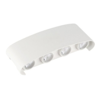 APPLIQUE LED AC220-240V 8W IP65 710LM CORPS BLANC 3000K - ALUMINIUM