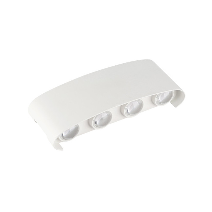 APPLIQUE LED AC220-240V 8W IP65 710LM CORPS BLANC 3000K - ALUMINIUM