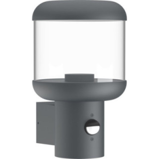 LAMPE MURALE ALUMINIUM CLAIR PC E27 SOCKET 220-240V IP54 - PIR détecteur