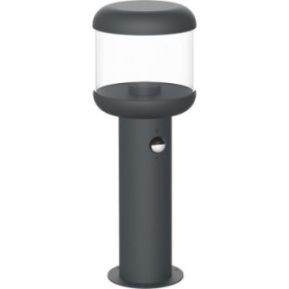 LAMPE PELOUSE ALUMINIUM CLAIR PC E27 SOCKET 220-240V IP54 - PIR détecteur