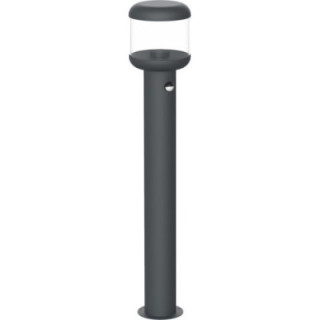 LAMPE PELOUSE ALUMINIUM CLAIR PC E27 SOCKET 220-240V IP54 - PIR détecteur