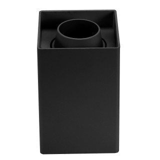 PROJECTEUR PLASTIQUE CARRÉ DOUILLE GU10 NOIR IP20 MAX-10W