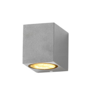 LAMPE MURALE ALUMINIUM ARGENT CORPS IP54 GU10 PRISE AC220-240V