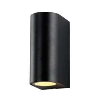 LAMPE MURALE ALUMINIUM NOIR CORPS IP54 2*GU10 PRISE AC220-240V