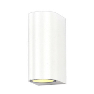 LAMPE MURALE ALUMINIUM CORPS BLANC IP54 2*GU10 PRISE AC220-240V