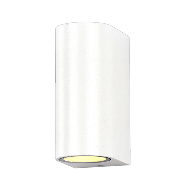 LAMPE MURALE ALUMINIUM CORPS BLANC IP54 2*GU10 PRISE AC220-240V