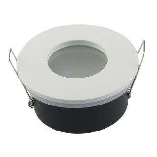 PROJECTEUR ALUMINIUM ROND DOUILLE GU10 BLANC IP65 MAX-35W