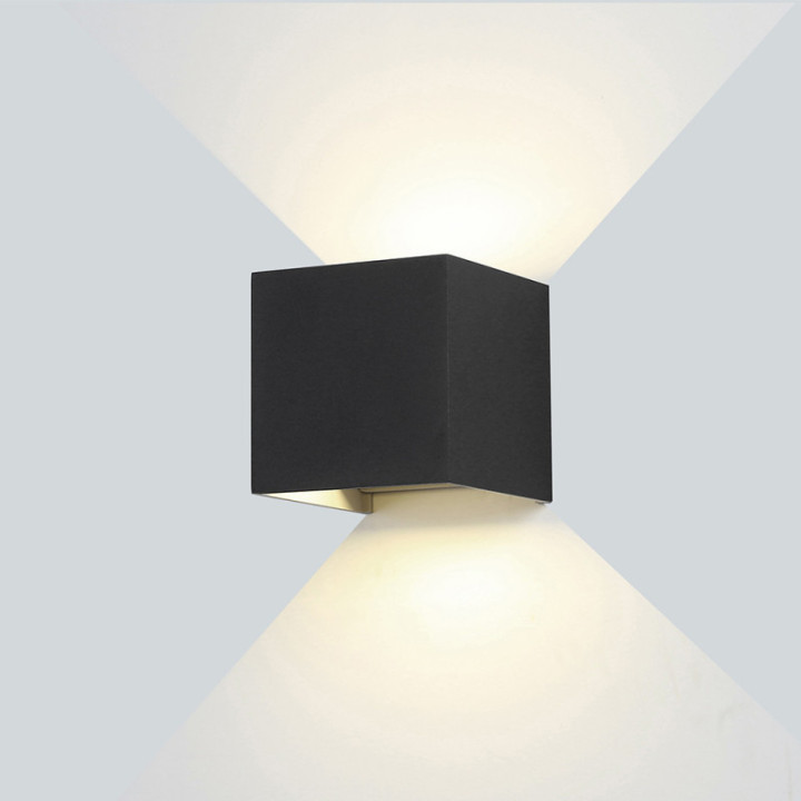 APPLIQUE LED EPISTAR AC220-240V 6W IP54 660LM BLACK BODY 4000K