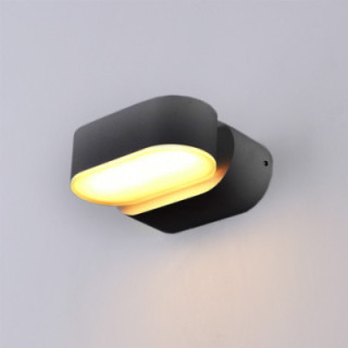 APPLIQUE LED EPISTAR AC220-240V 6W IP54 660LM BLACK BODY 3000K