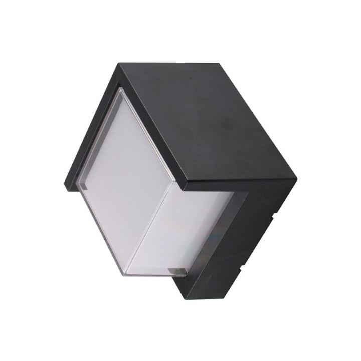 LED applique murale carré BLACK 12W 4200K 750LM AC100-240V IP65