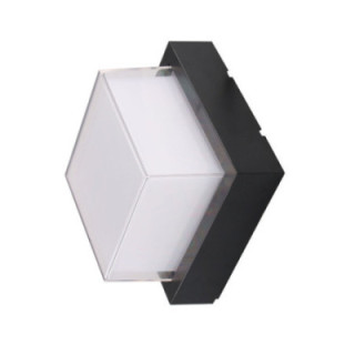 LED applique murale carré BLACK 12W 4200K 1000LM AC100-240V IP65