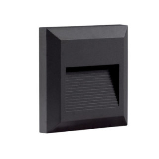 LED STEP LIGHT carré BLACK 2W 3000K AC220-240V IP65