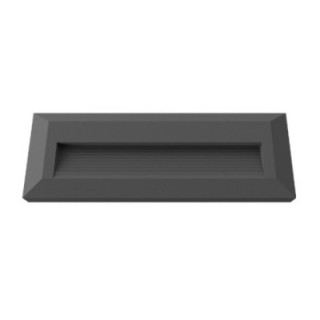 LED STEP LIGHT RECTANGULAIRE NOIR 3W 3000K 100LM AC220-240V IP65