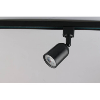 TRACKLIGHT FIXTURE PLASTIC BLACK GU10-SOCKET IP20 MAX-10W- 2-PHASE