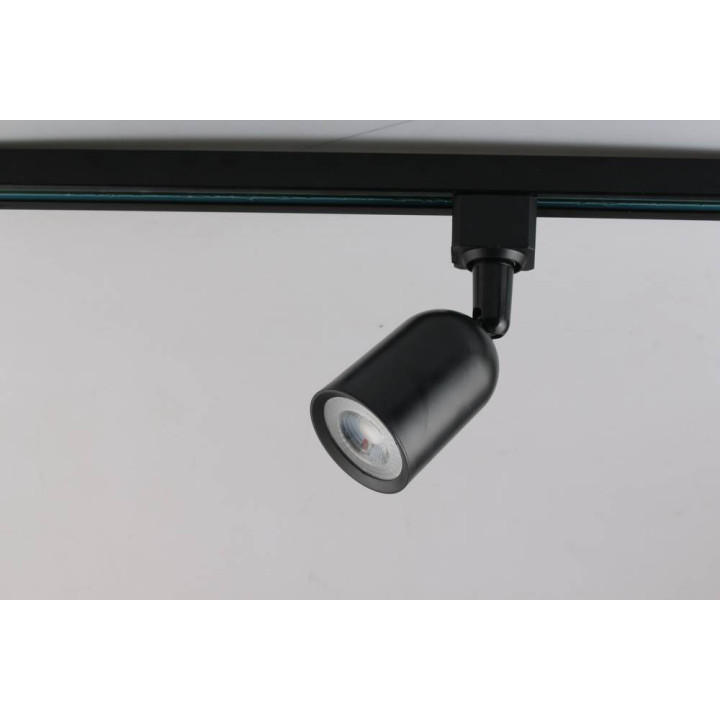 TRACKLIGHT FIXTURE PLASTIC BLACK GU10-SOCKET IP20 MAX-10W- 2-PHASE