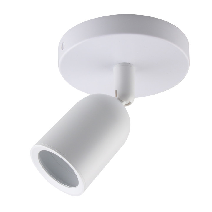 PROJECTEUR PLASTIQUE BLANC GU10-SOCKET IP20 MAX-10W