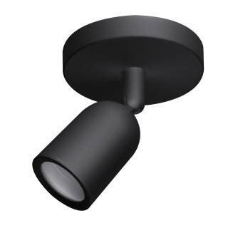 PROJECTEUR PLASTIQUE NOIR DOUILLE GU10 IP20 MAX-10W