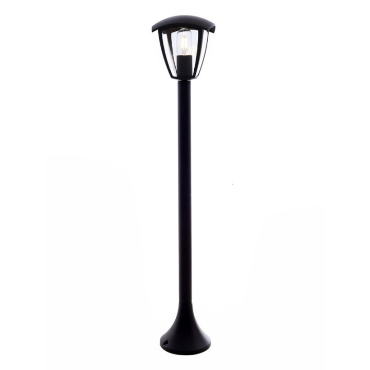 LAMPE PELOUSE 90CM ALUMINIUM NOIR MAT 1*E27