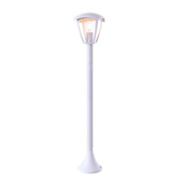 LAMPE PELOUSE 90CM ALUMINIUM BLANC MAT 1*E27