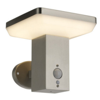 ÉCLAIRAGE MURAL SOLAIRE LED SS-BRUSHED ALUMINIUM 4.4W 600lm/60lm IP44 3.7V détecteur