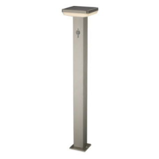 LED SOLAIRE LAMPE DE GAZON SS-BRUSHED ALUMINIUM 4.4W 600lm/60lm IP44 3.7V détecteur