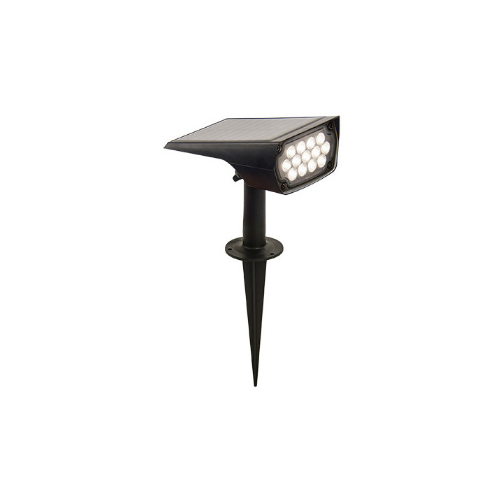 ÉCLAIRAGE SOLAIRE LED 3.7V/1800mAH 2W IP65 3000K