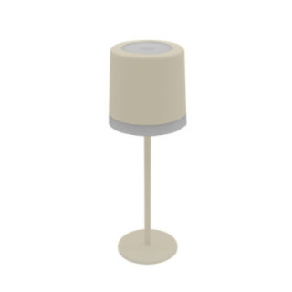 Lampe de table LED 2.2W 260LM 2700K-6500K(commutable) 2*2200mAh Li-ion Battery IP54 - BEIGE