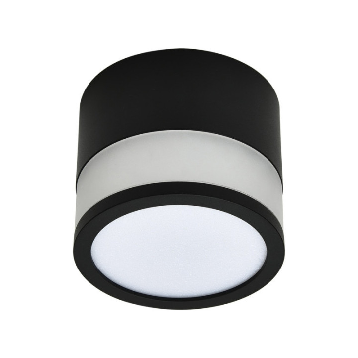 LED COB 12W SURFACE spot encastré rond BLACK AC85-265V 100LM/W 3000K