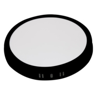 LED 24W SURFACE PANEL rond AC85-260V 3CCT BLACK