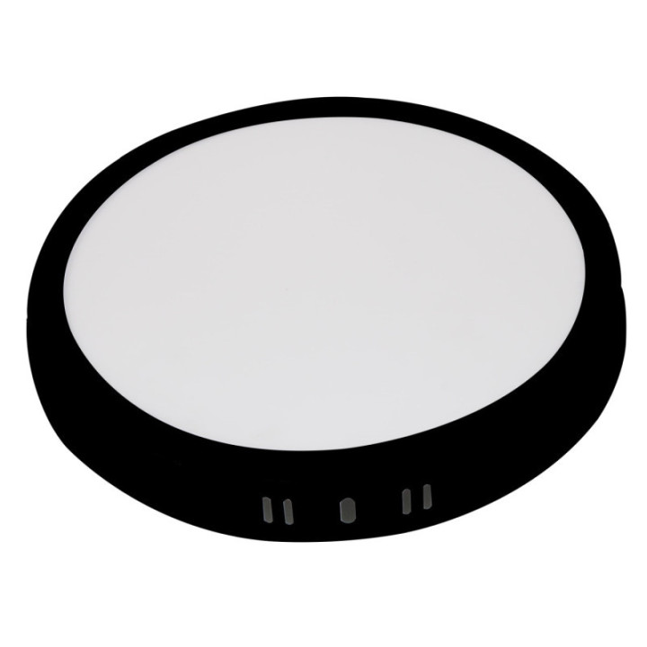 LED 24W SURFACE PANEL rond AC85-260V 3CCT BLACK
