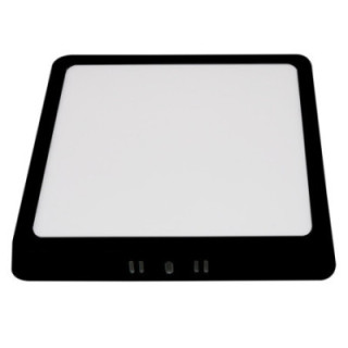 LED 6W SURFACE PANEL carré AC85-260V 3CCT BLACK