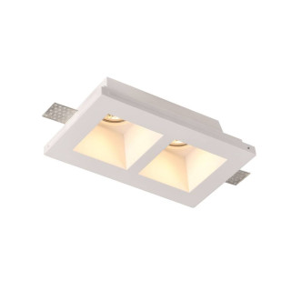 PLAFONNIER SANS GARNITURE ENCASTRÉ GYPSE CARRÉ 2*GU10-SOCKET MAX-35W