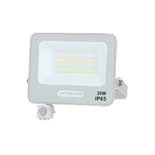 LED SMD FLOODLIGHT WHITE 30W 90lm/W AC180-265V 120° IP65 4000K + détecteur - 15cm CABLE