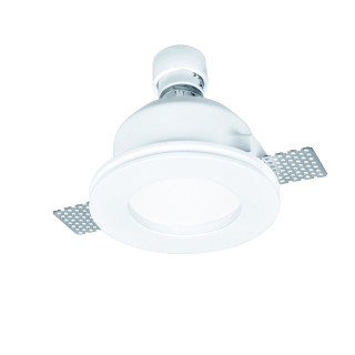 PLAFONNIER SANS GARNITURE ENCASTRÉ GYPSE ROND GIVRÉ GU10-SOCKET MAX-10W