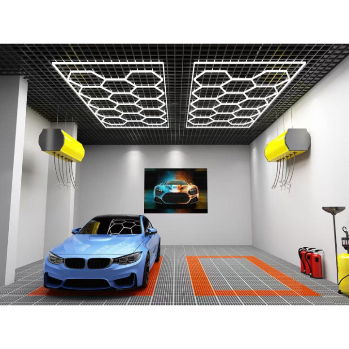 JEU DE LUMIÈRES HEXAGONALES 14HEXS 456W 120LM/W 165-265V AVEC ACCESSOIRES