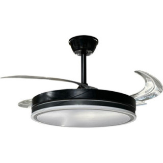 VENTILATEUR LED PLAFOND 36W/3CCT 2880LM 100-240V NOIR - TÉLÉCOMMANDE