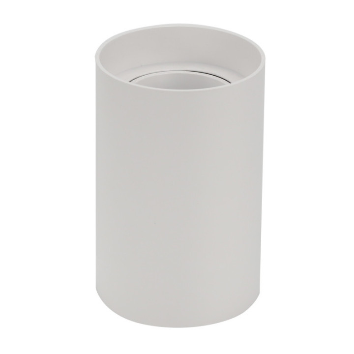 PROJECTEUR ROND PLASTIQUE DOUILLE GU10 BLANC IP20 MAX-10W