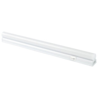 TUBE LED T5 31 CM, 4W/220V, PLASTIQUE MAT 6000K AVEC INTERRUPTEUR