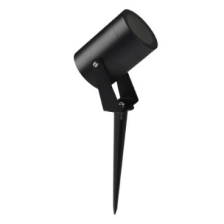 GU10 LAMPHOLDER SPIKE LIGHT ALUMINIUM BLACK BODY IP65 AC220-240V