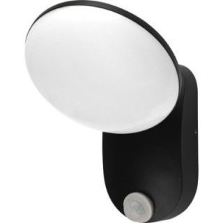 LAMPE MURALE LED ALUMINIUM 12W 1200LM BLACK BODY IP54 AC220-240V + CAPTEUR PIR