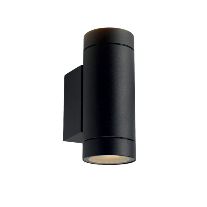 LAMPE MURALE ALUMINIUM NOIR CORPS IP54 2*GU10 PRISE AC220-240V