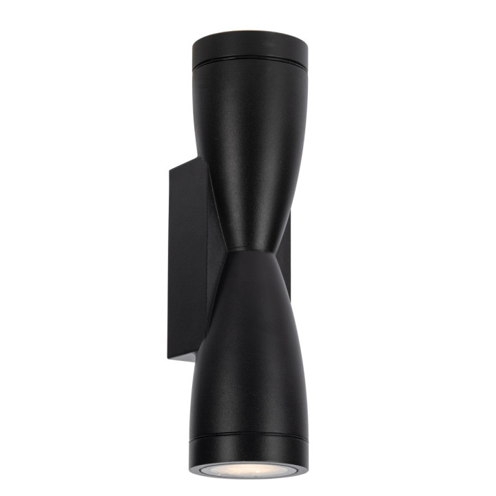 LAMPE MURALE ALUMINIUM NOIR CORPS IP54 2*GU10 PRISE AC220-240V