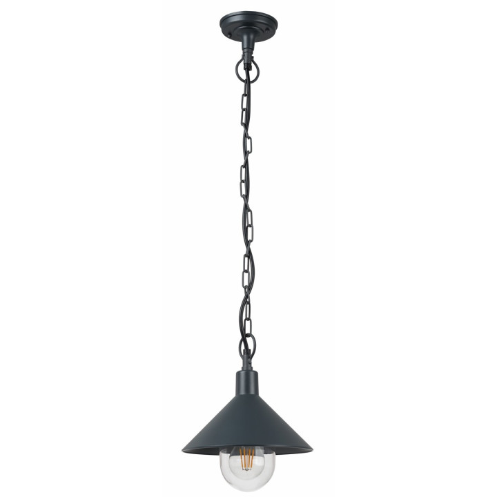 LAMPE DE JARDIN ALUMINIUM CORPS NOIR IP44 1*E27 DOUILLE AC220-240V