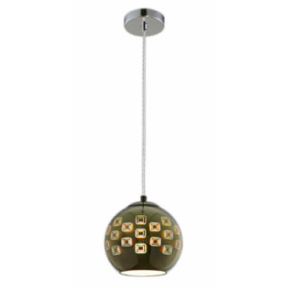 suspension EN VERRE 3D - E27 MAX 40W CHROME SQUARES D200xH175mm