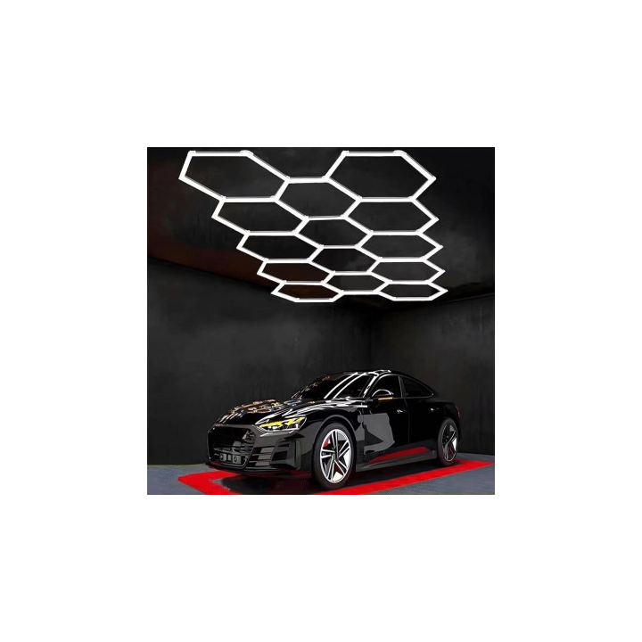 JEU DE LUMIÈRES HEXAGONALES 14HEXS 456W 120LM/W 165-265V AVEC ACCESSOIRES