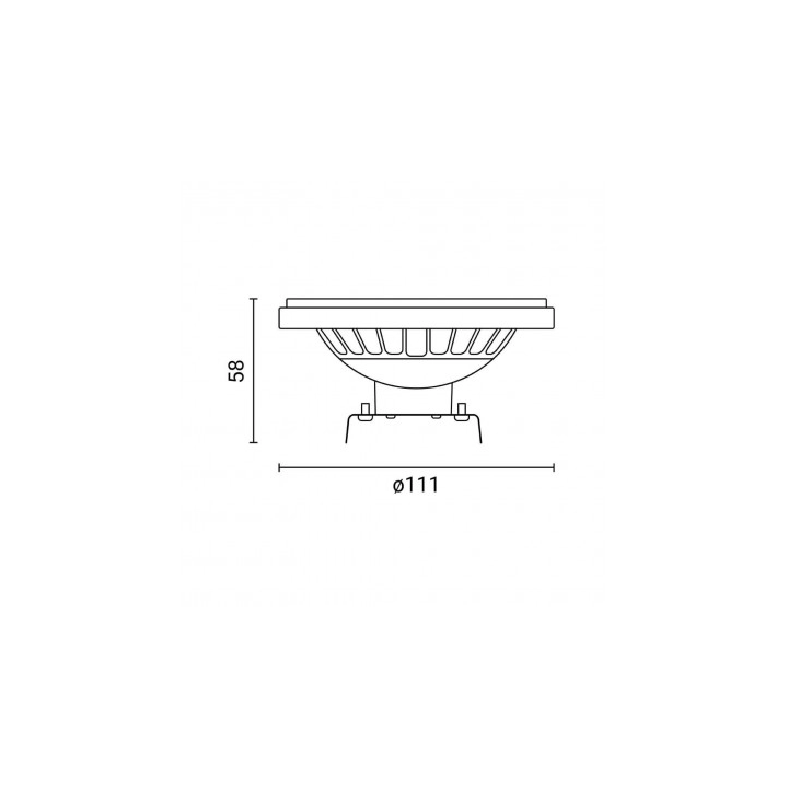 LED AR111 G53 12W 12V 30  4500K   EPISTAR