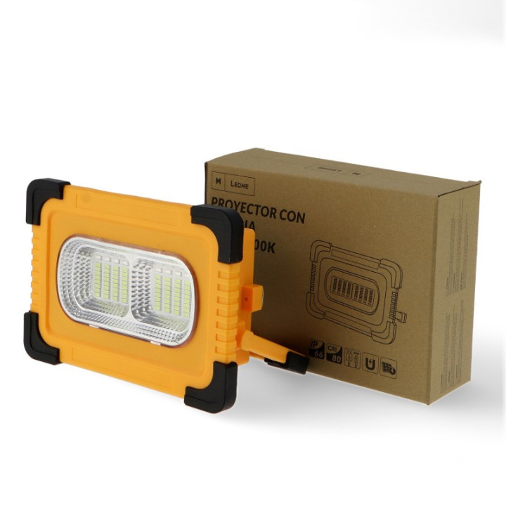 Projecteur Solaire Led Avec Batterie Power Bank 50W