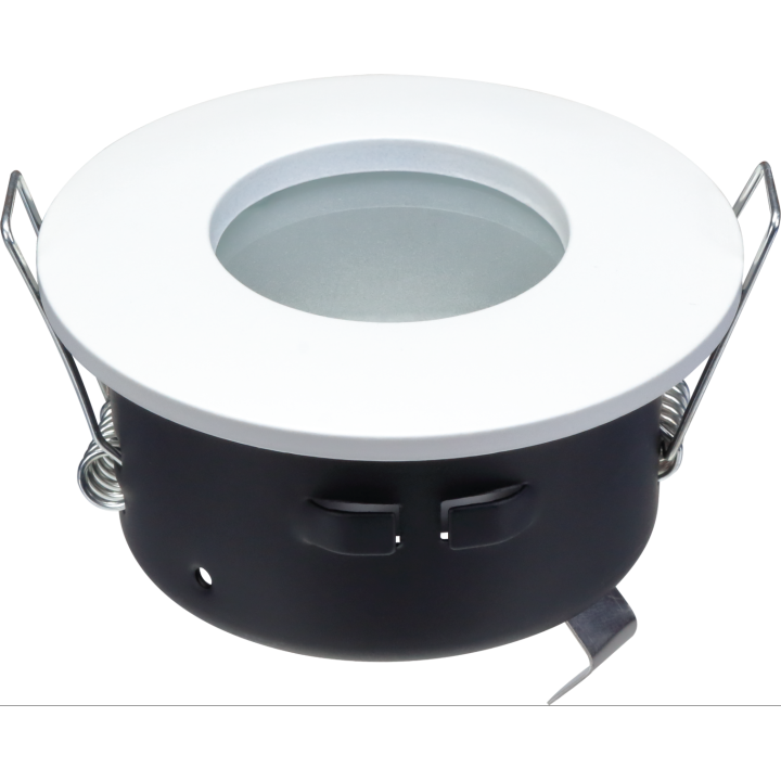PROJECTEUR ALUMINIUM ROND DOUILLE GU10 BLANC IP65 MAX-35W